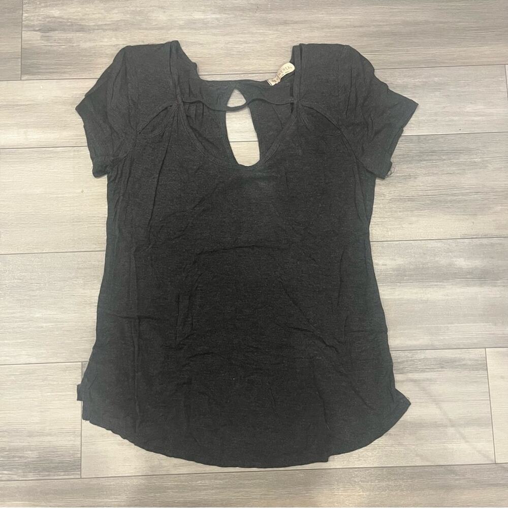 Black Short Sleeve Women's Top